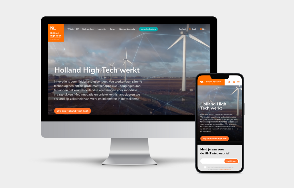 Holland High Tech - UX/UI webdesign